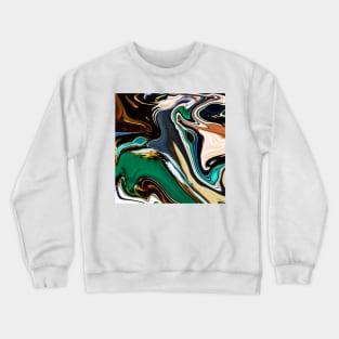 Abstract marble painting Art Crewneck Sweatshirt